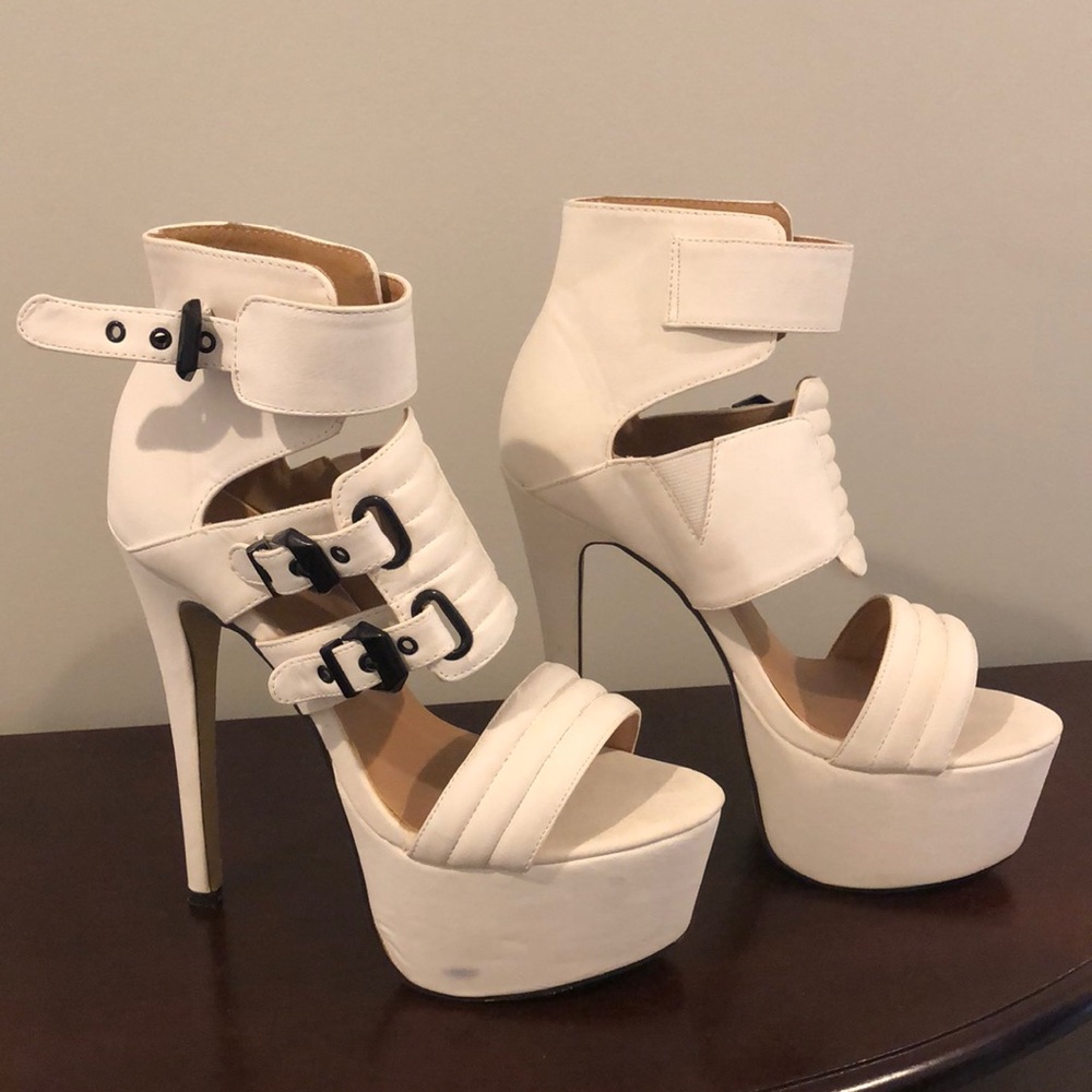 Glaze platform heels